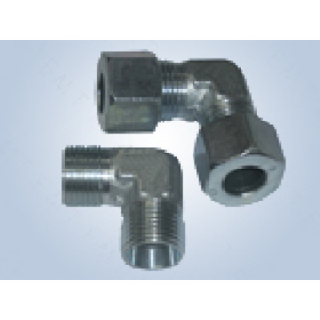 Metric Thread Bite Type Tube Fittings Replace Parker Fittings and Eaton Fittings (90 degree ELBOW REDUCER TUBE ADAPTOR WITH SWIVEL NUT)